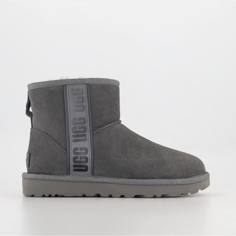 UGG Charcoal Suede Short Boots